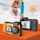 Водонепроникна цифрова камера D50 (IP68) Orange