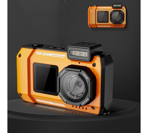 Водонепроникна цифрова камера D50 (IP68) Orange Водонепроникна цифрова камера D50 (IP68) Orange