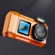 Водонепроникна цифрова камера D50 (IP68) Orange