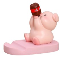 Підставка для телефону Funny Animals Piggy with bottle
