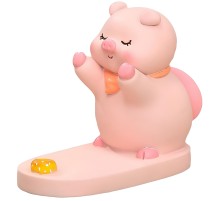 Підставка для телефону Funny Animals Piggy with cake