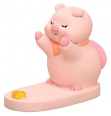 Підставка для телефону Funny Animals Piggy with cake