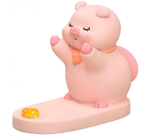 Підставка для телефону Funny Animals Piggy with cake