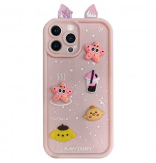 Чохол TPU Toys Case with Ears для Apple iPhone 13 Pro Max (6.7") Light Pink