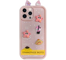 Чохол TPU Toys Case with Ears для Apple iPhone 14 (6.1") Light Pink