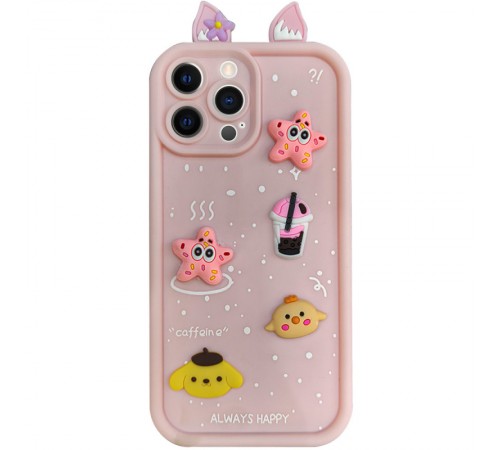 Чохол TPU Toys Case with Ears для Apple iPhone 15 Pro Max (6.7") Light Pink Чохол TPU Toys Case with Ears для Apple iPhone 15 Pro Max (6.7") Light Pink