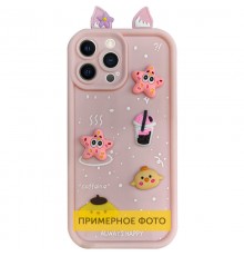 Чохол TPU Toys Case with Ears для Apple iPhone 16e (6.1") Light Pink