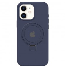 Чохол Silicone Case Full Protective with Ring для Apple iPhone 11 (6.1") Dark Blue