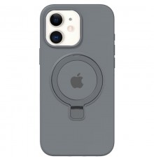 Чохол Silicone Case Full Protective with Ring для Apple iPhone 11 (6.1") Grey