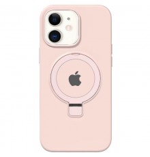 Чохол Silicone Case Full Protective with Ring для Apple iPhone 11 (6.1") Pink