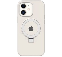 Чохол Silicone Case Full Protective with Ring для Apple iPhone 11 (6.1") White