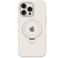 Чохол Silicone Case Full Protective with Ring для Apple iPhone 12 Pro Max (6.7") White