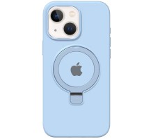 Чохол Silicone Case Full Protective with Ring для Apple iPhone 13 / 14 (6.1") Blue