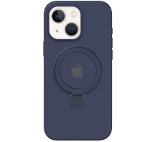 Чохол Silicone Case Full Protective with Ring для Apple iPhone 13 / 14 (6.1") Dark Blue