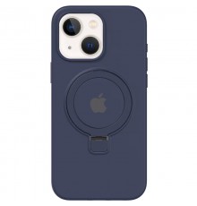 Чохол Silicone Case Full Protective with Ring для Apple iPhone 13 / 14 (6.1") Dark Blue