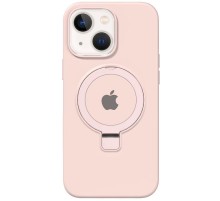 Чохол Silicone Case Full Protective with Ring для Apple iPhone 13 / 14 (6.1") Pink