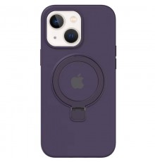 Чохол Silicone Case Full Protective with Ring для Apple iPhone 13 / 14 (6.1") Purple