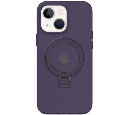 Чохол Silicone Case Full Protective with Ring для Apple iPhone 13 / 14 (6.1") Purple