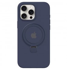 Чохол Silicone Case Full Protective with Ring для Apple iPhone 13 Pro Max (6.7") Dark Blue
