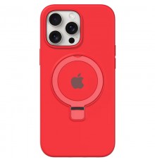 Чохол Silicone Case Full Protective with Ring для Apple iPhone 13 Pro Max (6.7") Red