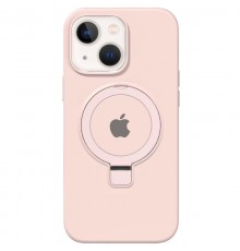 Чохол Silicone Case Full Protective with Ring для Apple iPhone 15 (6.1") Pink