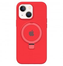 Чохол Silicone Case Full Protective with Ring для Apple iPhone 15 (6.1") Red