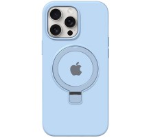 Чохол Silicone Case Full Protective with Ring для Apple iPhone 15 Pro Max (6.7") Blue