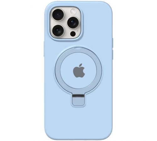 Чохол Silicone Case Full Protective with Ring для Apple iPhone 15 Pro Max (6.7") Blue