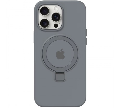 Чохол Silicone Case Full Protective with Ring для Apple iPhone 15 Pro Max (6.7") Grey Чохол Silicone Case Full Protective with Ring для Apple iPhone 15 Pro Max (6.7") Grey