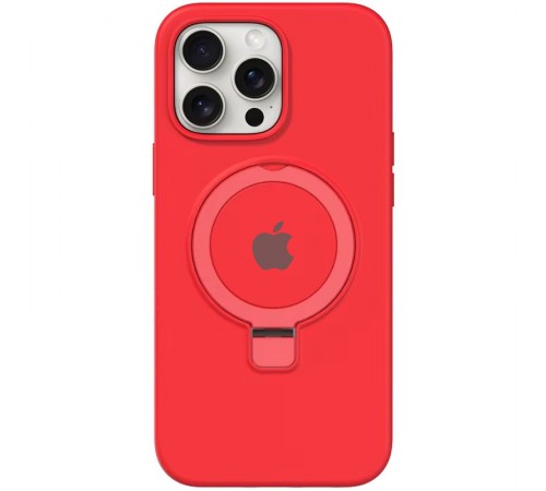 Чохол Silicone Case Full Protective with Ring для Apple iPhone 15 Pro Max (6.7") Red