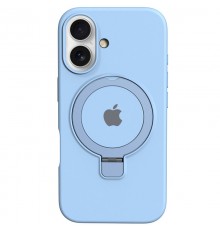 Чохол Silicone Case Full Protective with Ring для Apple iPhone 16 (6.1") Blue