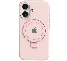 Чохол Silicone Case Full Protective with Ring для Apple iPhone 16 (6.1") Pink