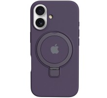 Чохол Silicone Case Full Protective with Ring для Apple iPhone 16 (6.1") Purple