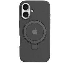 Чохол Silicone Case Full Protective with Ring для Apple iPhone 16 Plus (6.7") Black