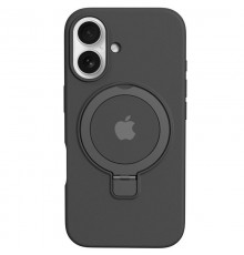 Чохол Silicone Case Full Protective with Ring для Apple iPhone 16 Plus (6.7") Black