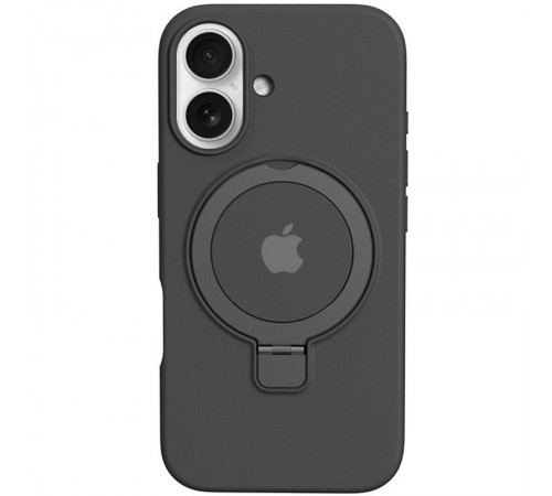 Чохол Silicone Case Full Protective with Ring для Apple iPhone 16 Plus (6.7") Black