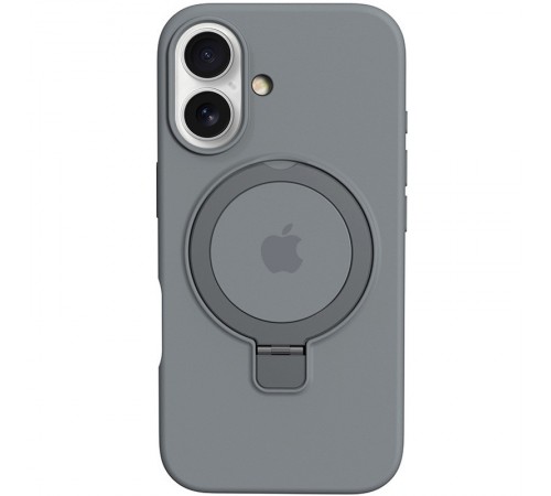 Чохол Silicone Case Full Protective with Ring для Apple iPhone 16 Plus (6.7") Grey Чохол Silicone Case Full Protective with Ring для Apple iPhone 16 Plus (6.7") Grey