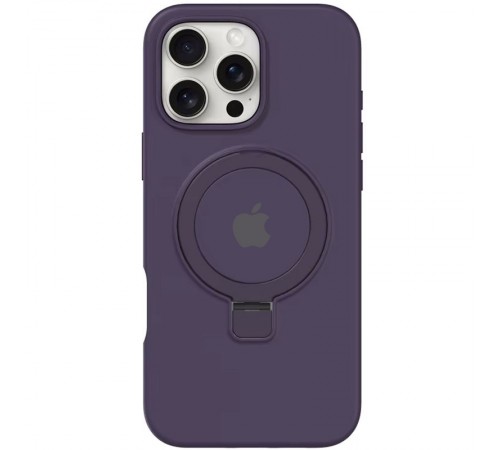 Чохол Silicone Case Full Protective with Ring для Apple iPhone 16 Pro (6.3") Purple