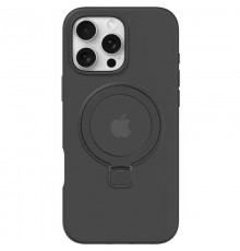 Чохол Silicone Case Full Protective with Ring для Apple iPhone 16 Pro Max (6.9") Black