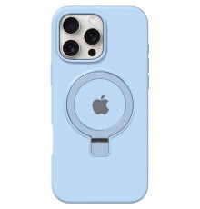 Чохол Silicone Case Full Protective with Ring для Apple iPhone 16 Pro Max (6.9") Blue