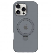 Чохол Silicone Case Full Protective with Ring для Apple iPhone 16 Pro Max (6.9") Grey