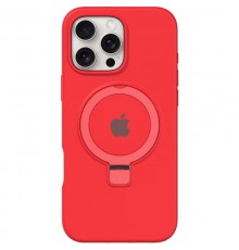 Чохол Silicone Case Full Protective with Ring для Apple iPhone 16 Pro Max (6.9") Red