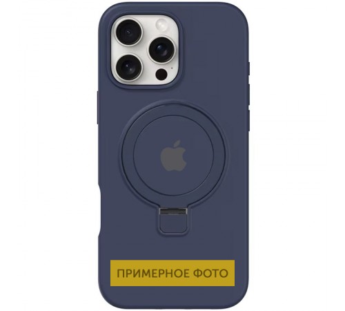 Чохол Silicone Case Full Protective with Ring для Apple iPhone 16e (6.1") Dark Blue Чохол Silicone Case Full Protective with Ring для Apple iPhone 16e (6.1") Dark Blue