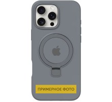 Чохол Silicone Case Full Protective with Ring для Apple iPhone 16e (6.1") Grey