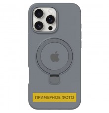 Чохол Silicone Case Full Protective with Ring для Apple iPhone 16e (6.1") Grey