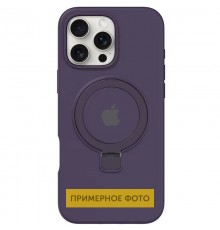 Чохол Silicone Case Full Protective with Ring для Apple iPhone 16e (6.1") Purple
