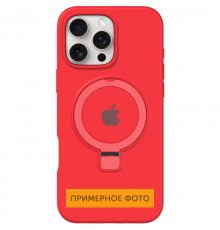 Чохол Silicone Case Full Protective with Ring для Apple iPhone 16e (6.1") Red