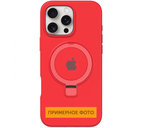 Чохол Silicone Case Full Protective with Ring для Apple iPhone 16e (6.1") Red Чохол Silicone Case Full Protective with Ring для Apple iPhone 16e (6.1") Red