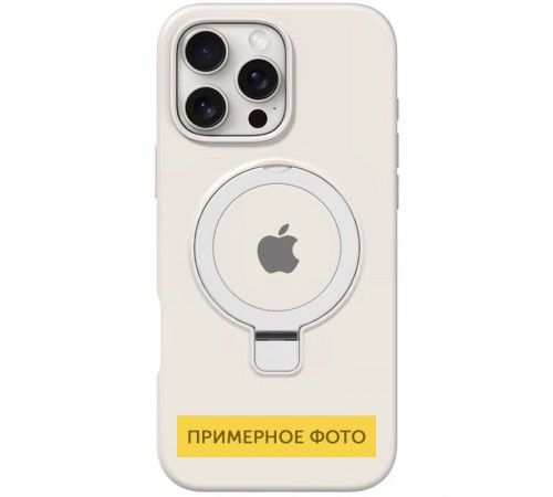 Чохол Silicone Case Full Protective with Ring для Apple iPhone 16e (6.1") White Чохол Silicone Case Full Protective with Ring для Apple iPhone 16e (6.1") White