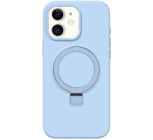 Чохол Silicone Case Full Protective NO LOGO with Ring для Apple iPhone 11 (6.1") Blue